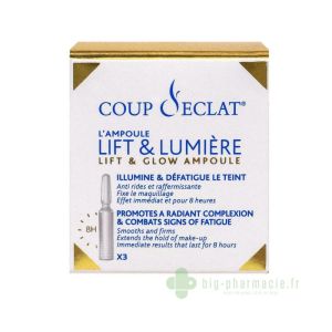 coup d'eclat ampoule lift et lumière - 3 ampoules