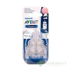 Avent Tetines Debit Variable x2 3m+