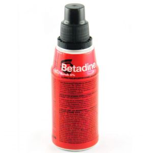 BETADINE SCRUB 4 %, solution pour application cutanée (moussante)