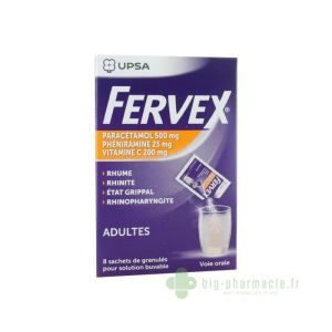 FERVEX ADULTES granulés pour solution buvable en sachet