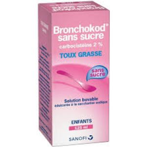 BRONCHOKOD SANS SUCRE ENFANTS 2 POUR CENT, solution buvable