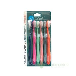 Brosse à dents souples Up care , lot de 6