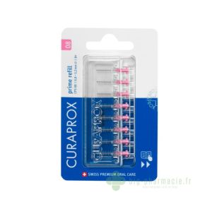 Curaprox prime refill CPS 08, lot de 8 recharges