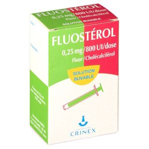 FLUOSTEROL 0,25 mg/800 U.I./dose, solution buvable