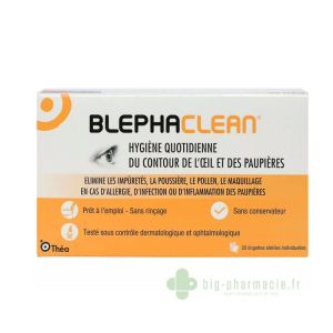 Blephaclean Hygiène des Paupières - 20 Lingettes Stériles