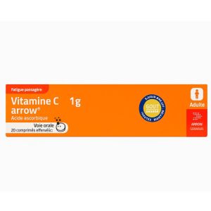 Vitamine C Arrow 1g,  20comprimes Effervescent