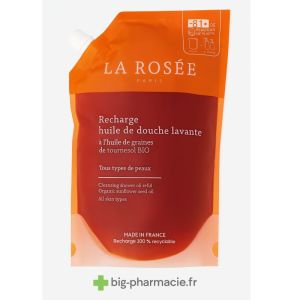 Recharge huile de douche lavante La Rosée 800mL