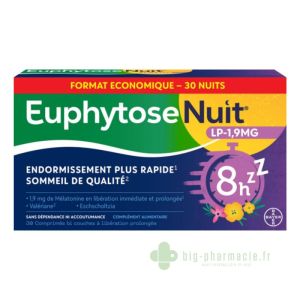 Euphytose nuit LP 1,9mg 30 comprimés