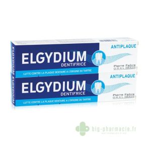 Elgydium Antiplaque Tube 75ml lot de 2