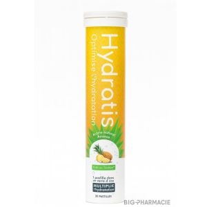 hydratis arome ananas 20 pastilles effervescentes