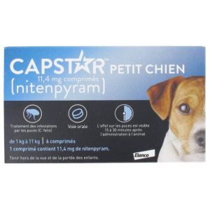 CAPSTAR PETIT CHIEN 11.4mg 6 Comprimés