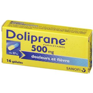 Doliprane 500 mg 16 gélules