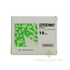 Effizinc 15Mg Gelule 30