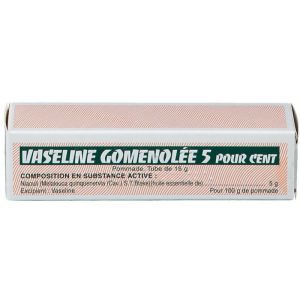 VASELINE GOMENOLEE 5 POUR CENT pommade