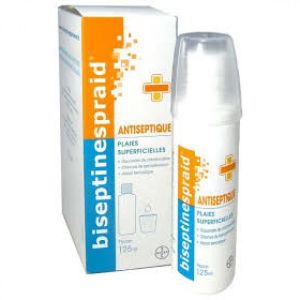 BISEPTINESPRAID, solution pour application cutanée 125ml pulverisateur