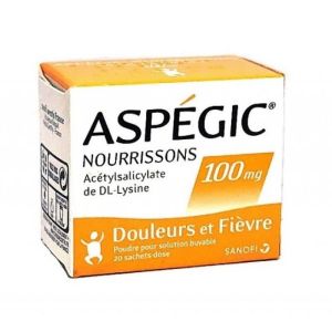 Aspegic 100mg suspension buvable Nourrissons 20 sachets