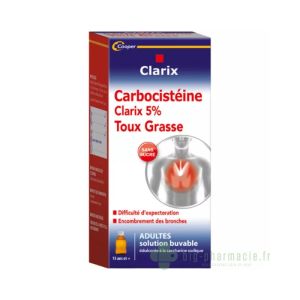 Clarix Expectorant 5% 250ml sans sucre