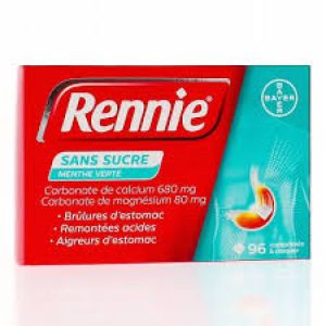 Rennie Sans Sucre Bte 96