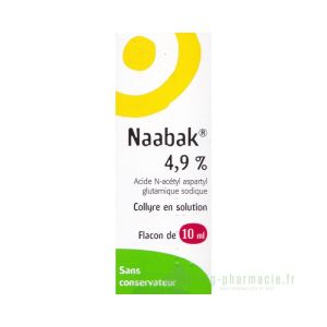 NAABAK 4,9 POUR CENT collyre en solution flacon 10ml