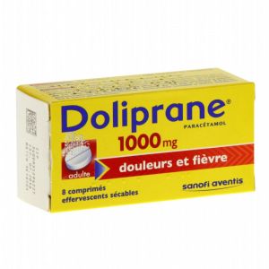 Doliprane 1000 mg, comprimés effervescents sécables