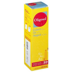 CUIVRE-OR-ARGENT OLIGOSOL, solution buvable en flacon 60ml