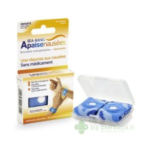 Sea band Bracelet Anti-Nausées bleu Enfant 2 Unités