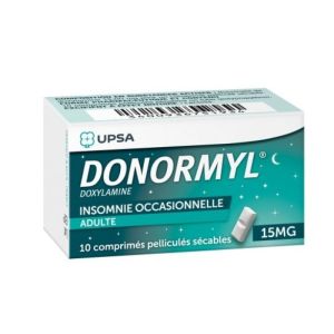 Donormyl 15 mg, 10 comprimés pelliculés sécables