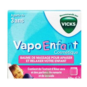 Vicks Vapoenfant Baume Massage enfant pot de 50 grammes
