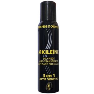 Akileine Spray noir Pieds et Chaussures 150 ml