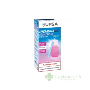 EFFERALGANMED PEDIATRIQUE 30mg/ml, solution buvable