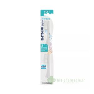 Elgydium Style, recharge pour brosse à dents électriques lot de 2