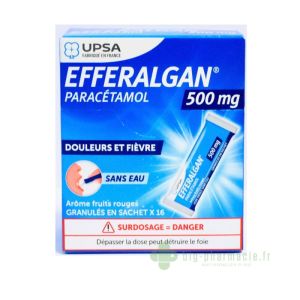 Efferalgan 500mg fruits rouges 16 sachets