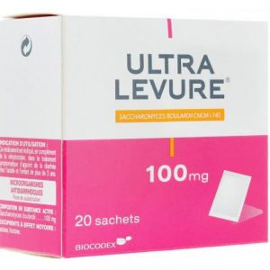 ULTRA-LEVURE 100 mg poudre pour suspension buvable en sachet