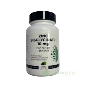 zinc bisglycinate 10mg 30 gélules