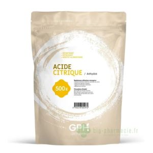 Acide citrique anhydre gph 500g