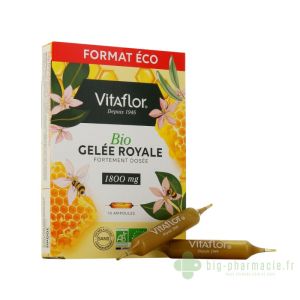 vitaflor gelée royale bio 1800mg 10 ampoules