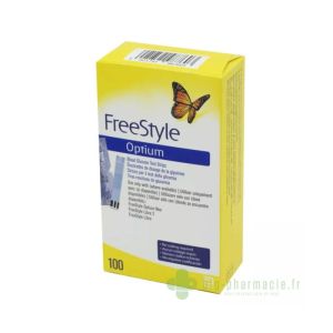 Freestyle Optium Electrode boite de 100 bandelettes