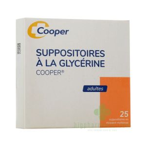 Suppositoires à la Glycerine pour Adultes x25