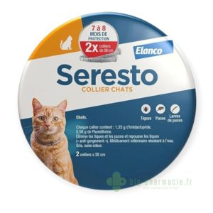 Seresto Collier Antiparasitaire Chat boite de 2 colliers