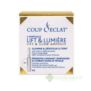 coup d'eclat ampoule lift et lumière - 3 ampoules