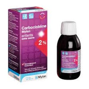 Carbocisteine 2 Solution Sans sucre 125ml