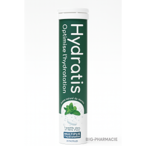 hydratis arome menthe 20 pastilles effervescentes