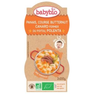 BABYBIO PANAIS / BUTTERNUT / CANARD / POLENTA 2X200G