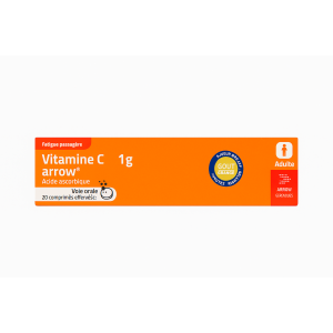 Vitamine C Arrow 1g,  20comprimes Effervescent