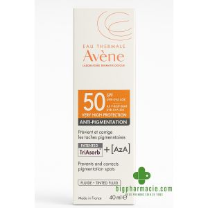 Avène Solaire Fluide Teinté Anti Pigmentation SPF50+ 40 ml