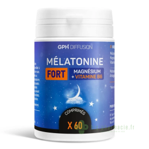 Mélatonine Fort Magnésium Vitamine B6 - 60 comprimés