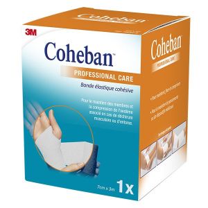 Coheban Bande cohésive blanc 7cm