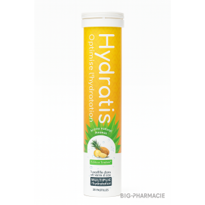hydratis arome ananas 20 pastilles effervescentes