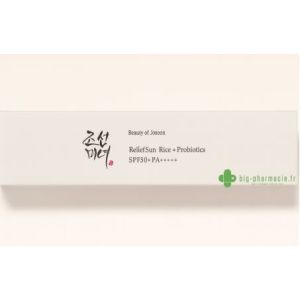 beauty of joseon relief sun: riz et probiotiques SPF50+