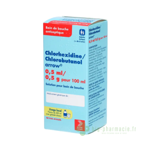 Chlorhexidine/Chlorobutanol Arrow bain de bouche 200ml